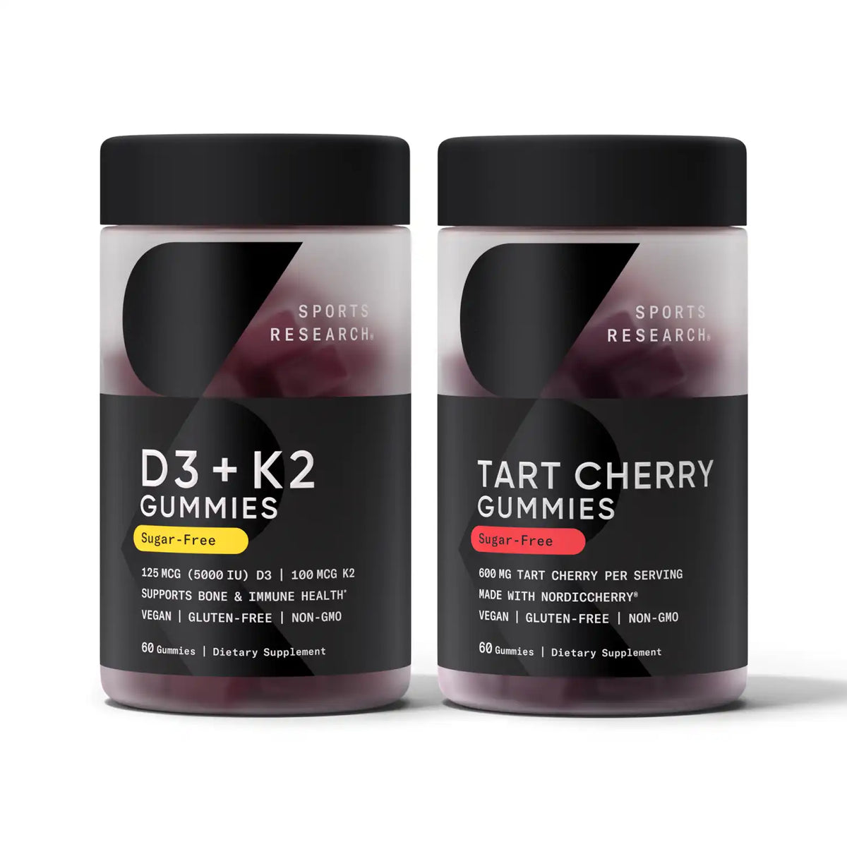 Vegan Vitamin D3 + K2 & Tart Cherry Gummies Bundle